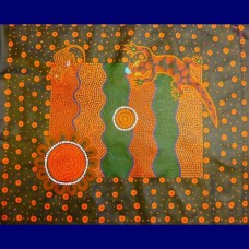 Aboriginal Art Canvas - D Mckenzie-Size:80x90cm - A